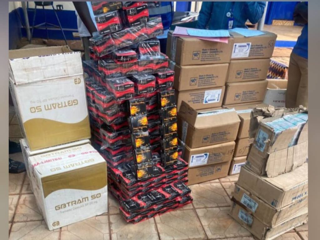 Tamale: Police confiscate 400 boxes of Tramadol in drug bust