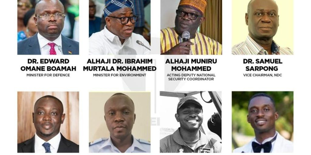 Omane Boamah, Murtala Mohammed, Six others, Confirmed Dead in GAF Helicopter Crash at Adansi Akrofuom